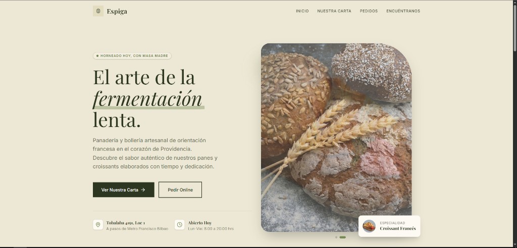 Espiga — Homepage