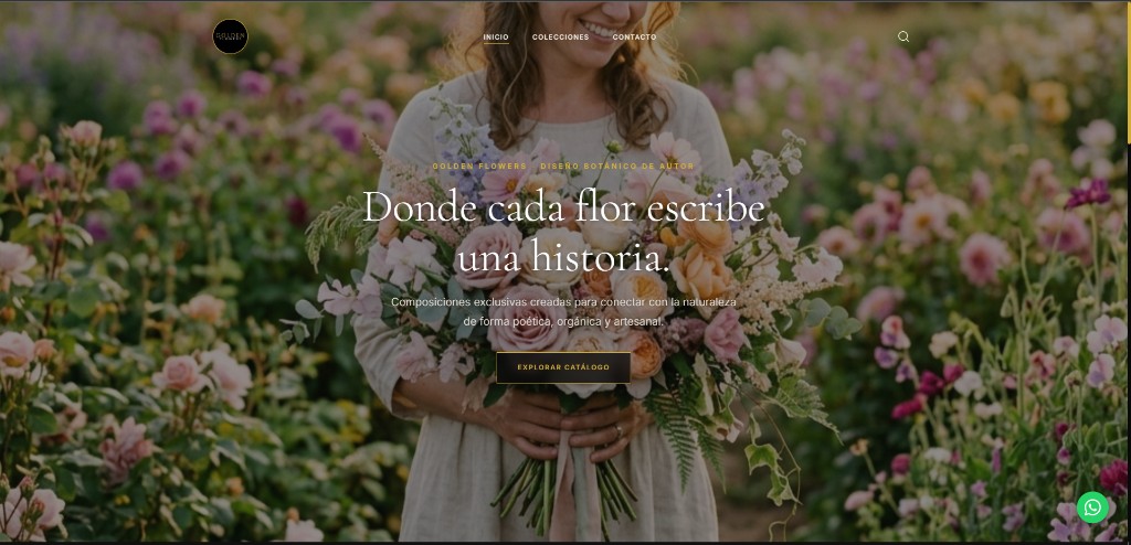 Golden Flowers — Homepage