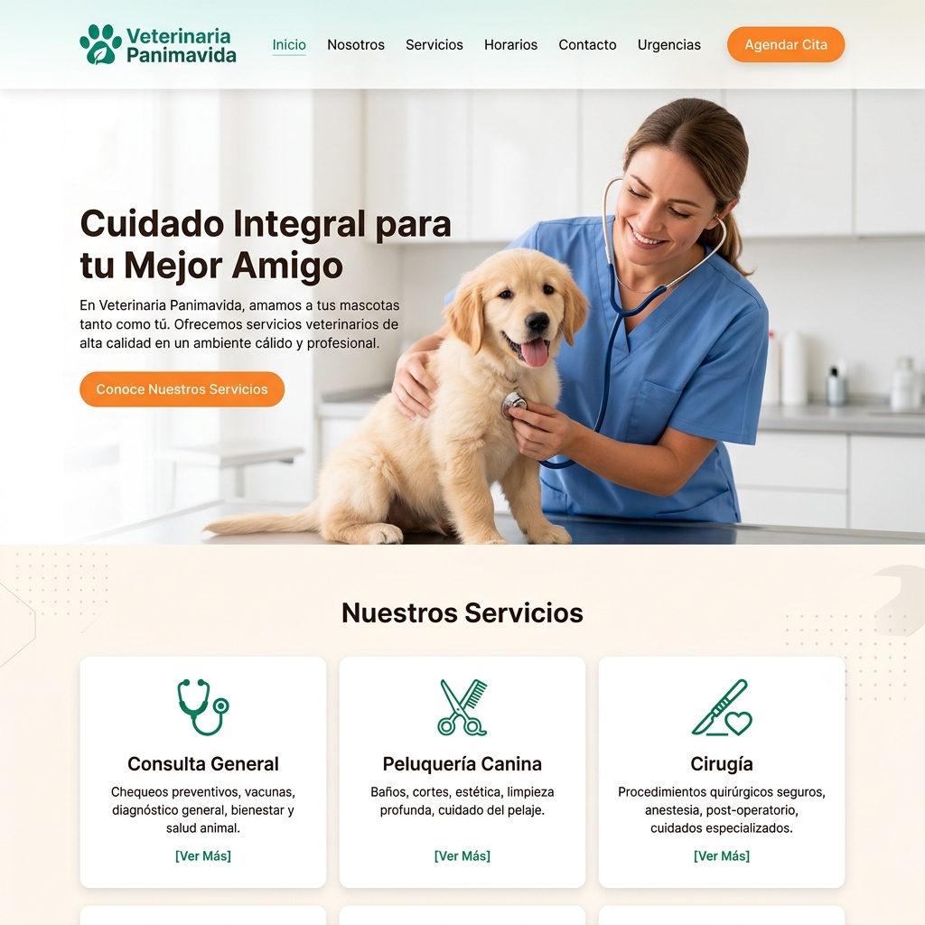 Veterinaria Panimavida — Página de Inicio